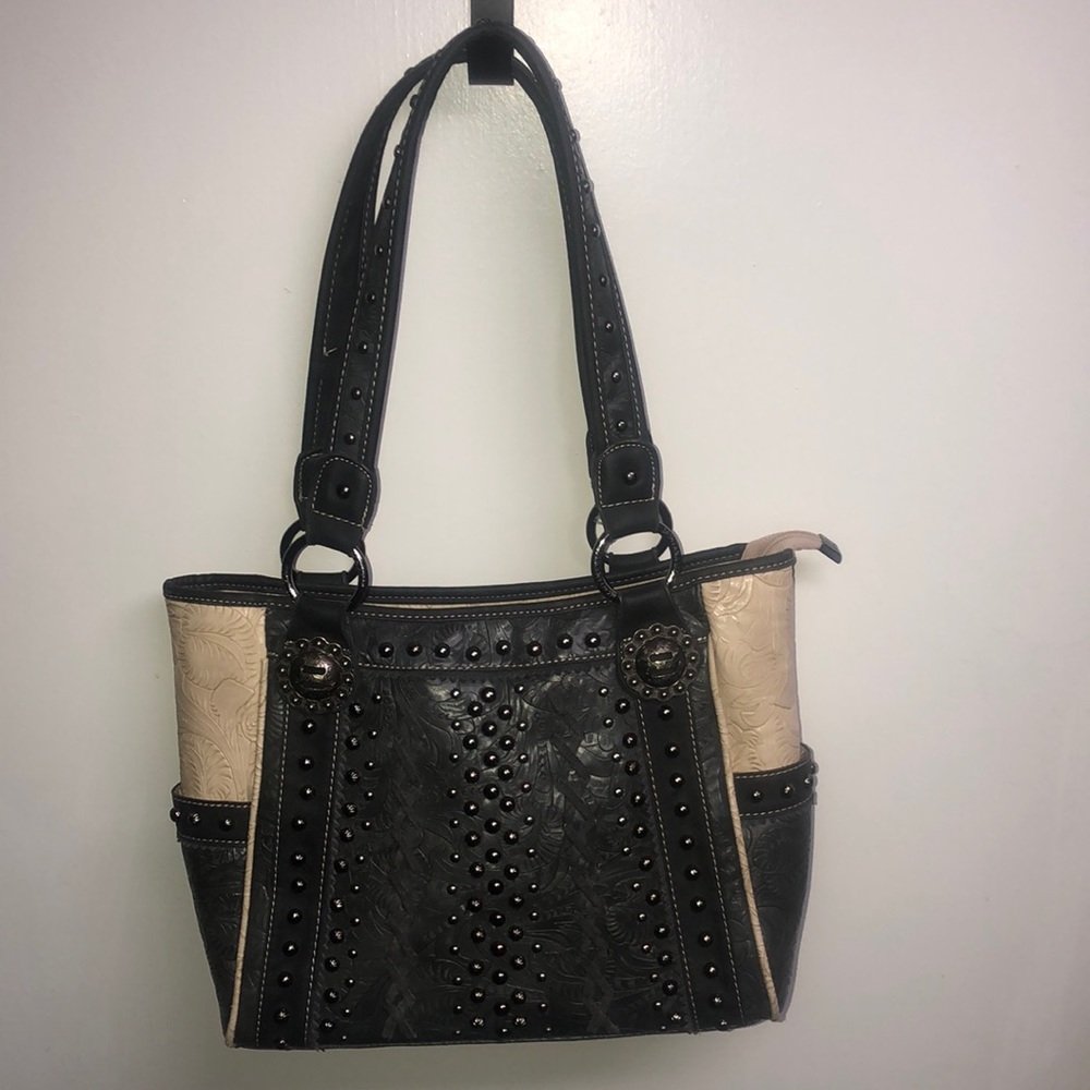 Used Montana West Leather Purse W/Matching Clutch Wallet